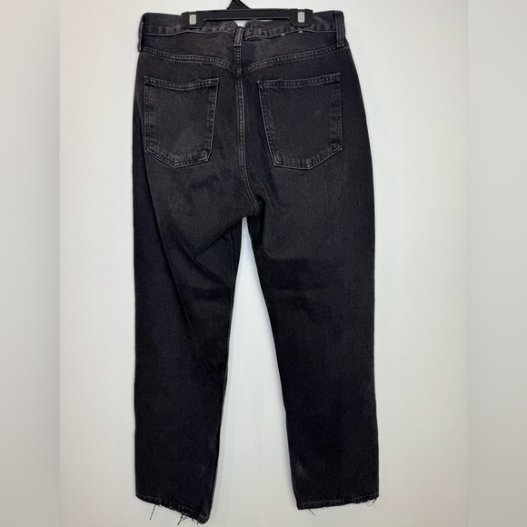Agolde Black 90'S mid rise straight weightless regenerative cotton Tar size 28 - Picture 8 of 9